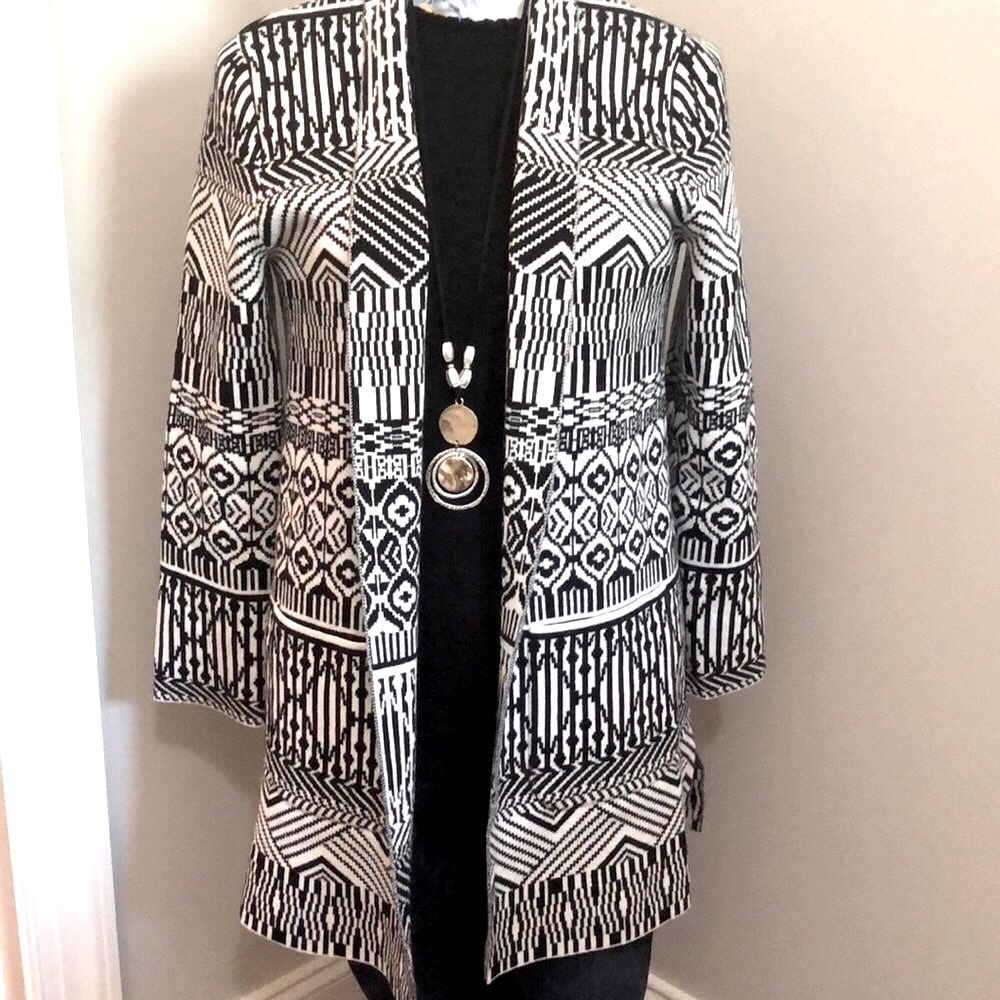 Ruby Rd PS 52% cotton/29% acrylic/19%polyester soft sweater jacket